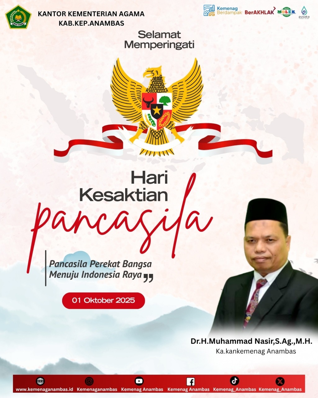 Selamat Hari Kesaktian Pancasila 1 Oktober 2025